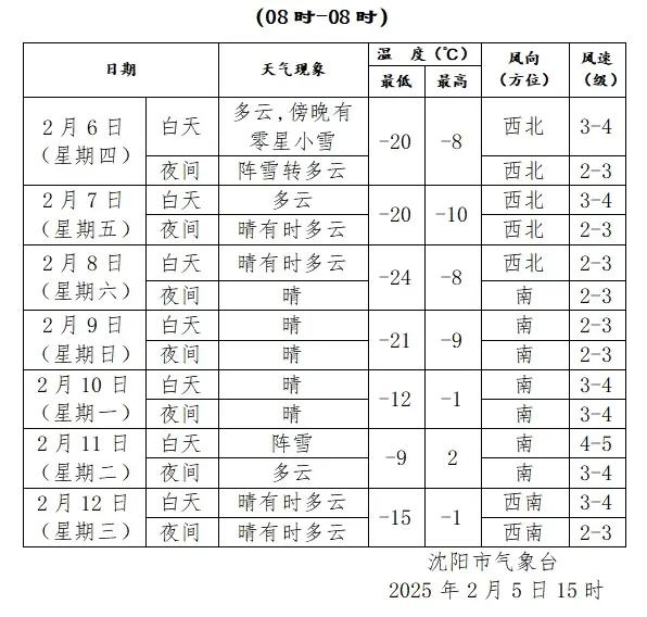 我看了天气预报，感觉沈阳仿佛要进入“冰河时代”啦！今天是大年初九，已经挺冷了，据