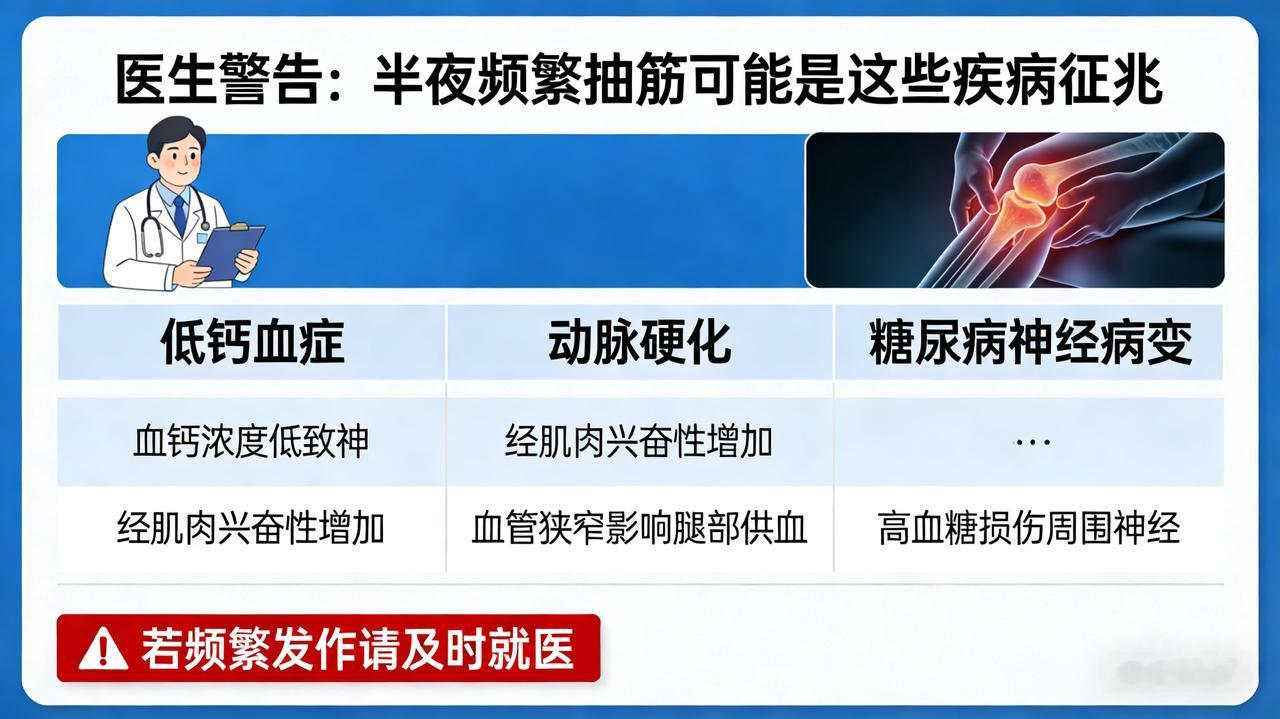 医生警告：半夜频繁抽筋可能是这些疾病征兆睡觉时这5种“诡异”表现，或是寿命“倒