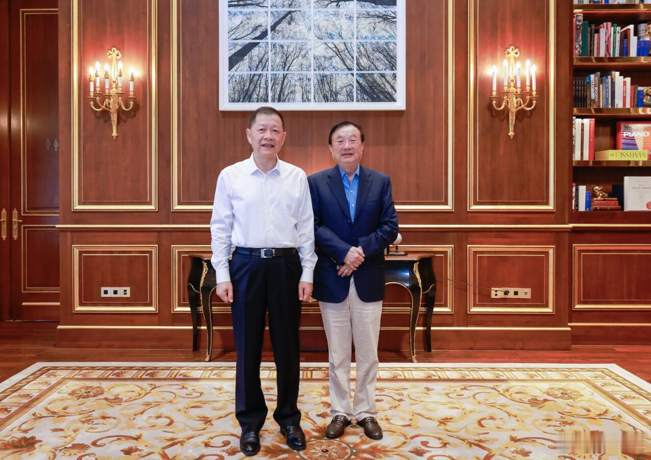 东风汽车董事长拜访任正非这次会面的规格很高！东风汽车董事长杨青，华为创始人任正