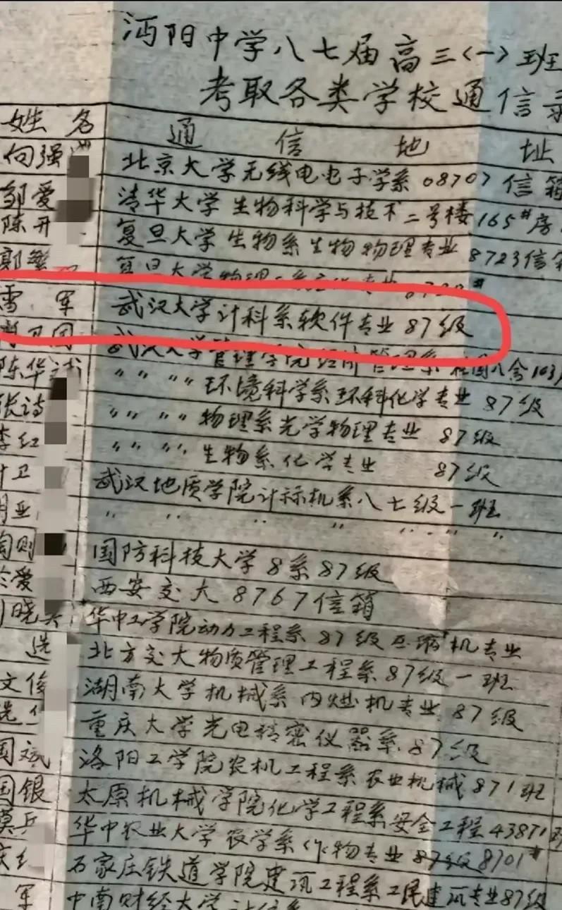 没想到，雷军竟然不是高考状元成绩只有588分，在班上才排第5名当时班上的同学