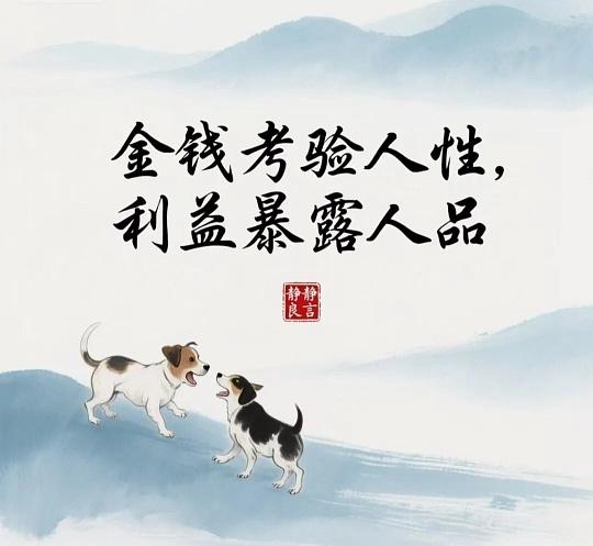 人品与金钱：交往天平的两端深夜友人相聚，话题偶然滑入这个古老的辩题。酒杯在手