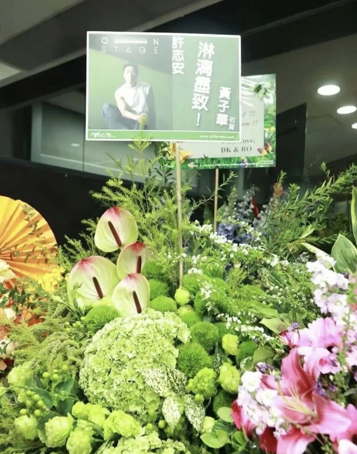许志安59岁红馆复出，黄子华送的那篮绿花比演唱会本身还会说话。现场红馆灯光一亮，老友花篮排了一排，可