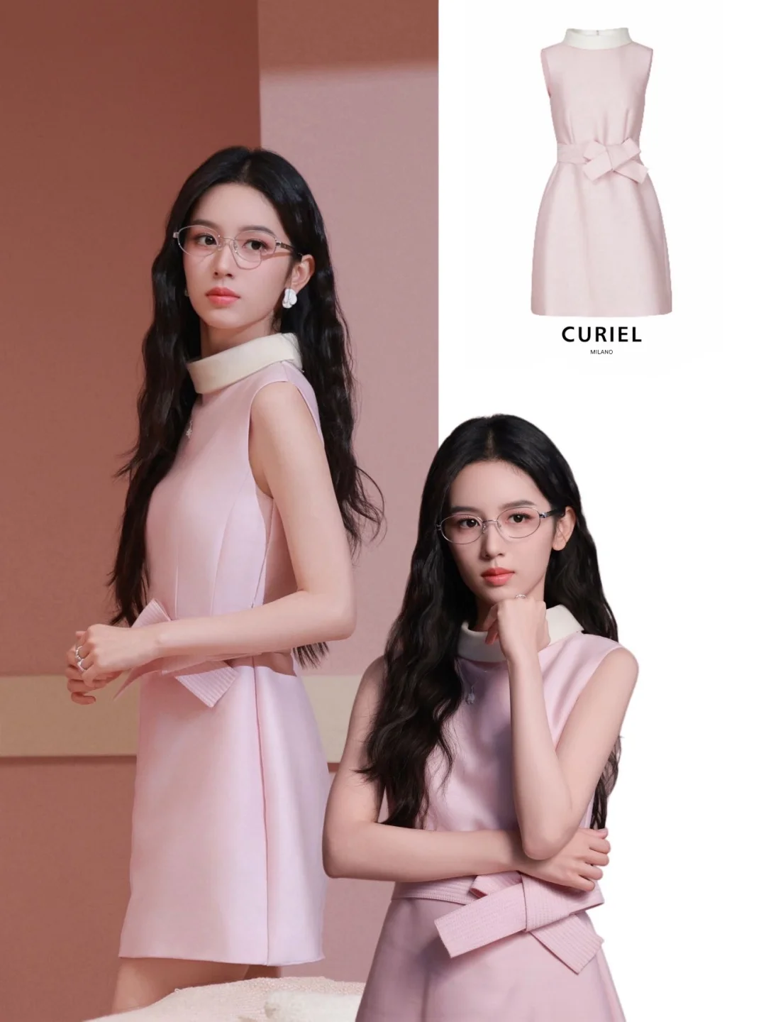 富家千金风依然走俏，周也赵今麦演绎赫本裙