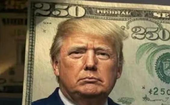 美国历史上第一位二百五总统即将诞生，就是当今美国总统特朗普，他要求在钞票上印上自