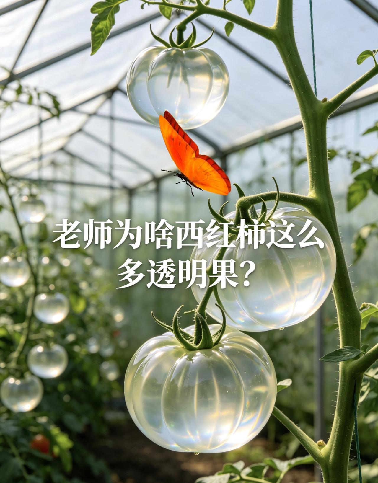 西红柿为啥这么多透明果？西红柿种植番茄种植樱桃番茄透明果