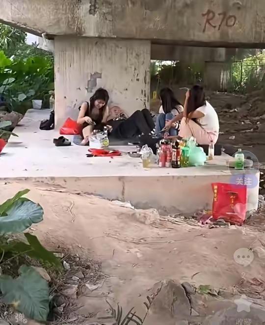 三女一男挤桥下度日，80后无业男为何获美女相伴？真相或藏“蹭热度”套路近日