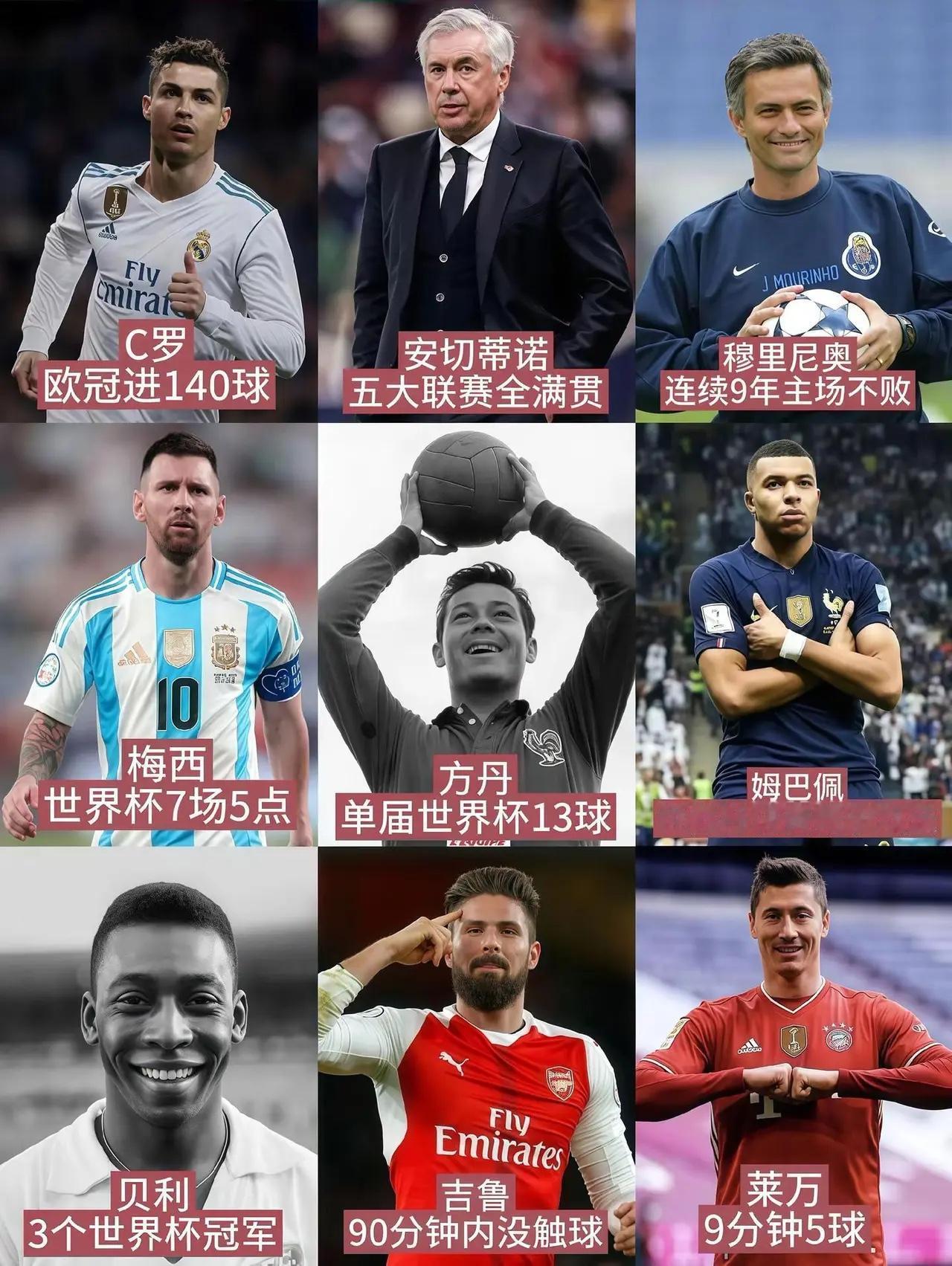 足坛最难破的记录，感觉穆里尼奥那个最难。作为欧洲五大联赛教练，穆帅9年主场没