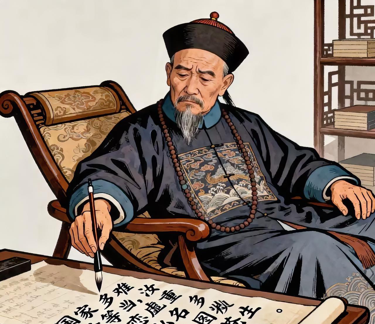 1872年，病重的曾国藩吃过早餐，在长子的搀扶下去花园散步，突然，他感到一阵强烈