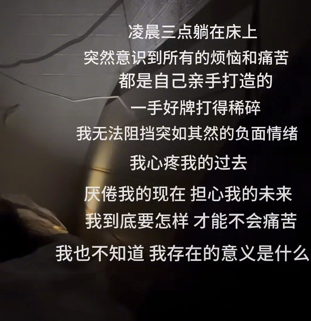 “我没有任何办法向任何人解释我的内耗”​​​