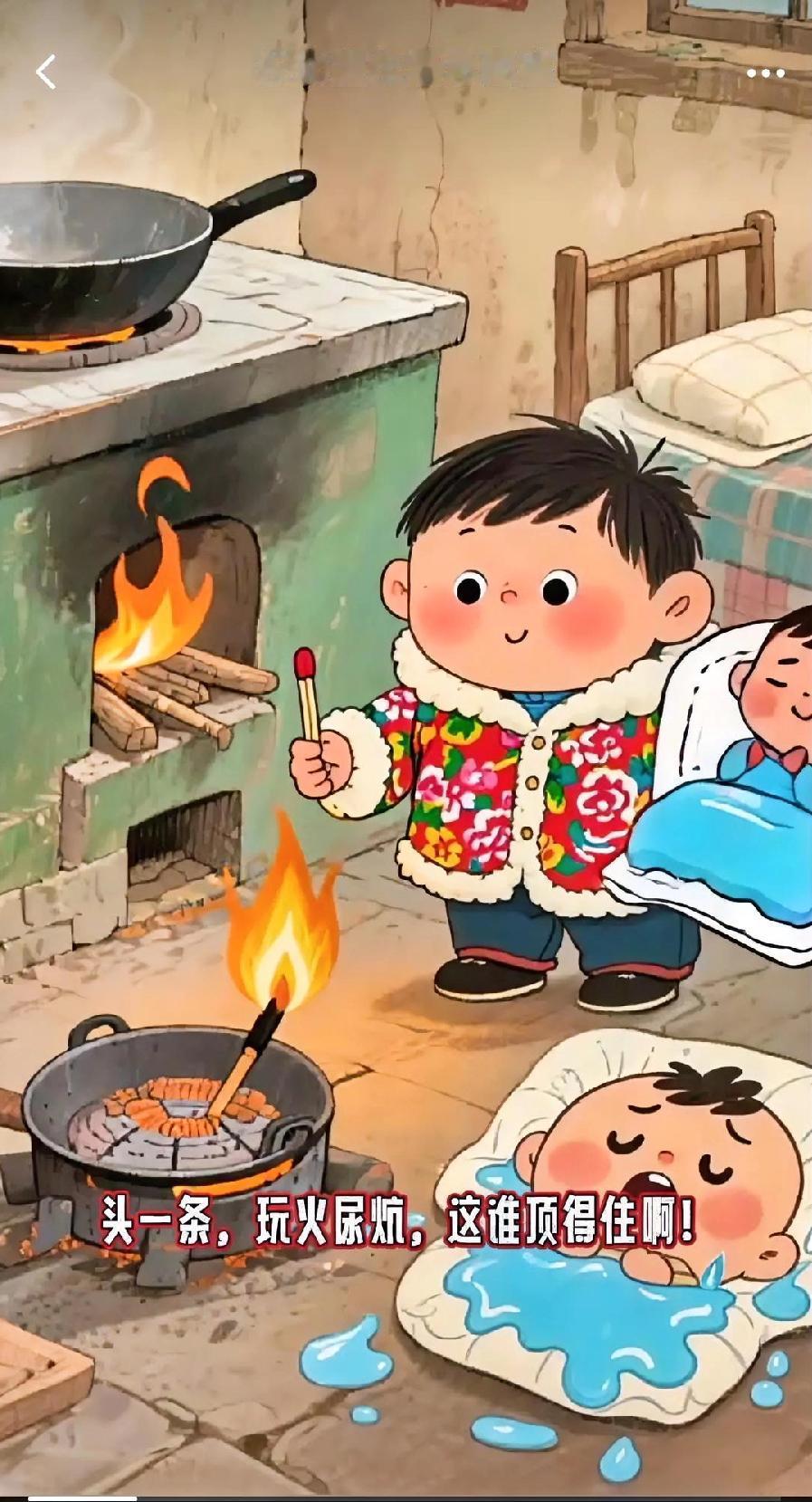 东北小孩儿的10大噩梦！不能玩儿火，玩儿火尿炕；吃饭不能剩饭粒儿，要不然以后