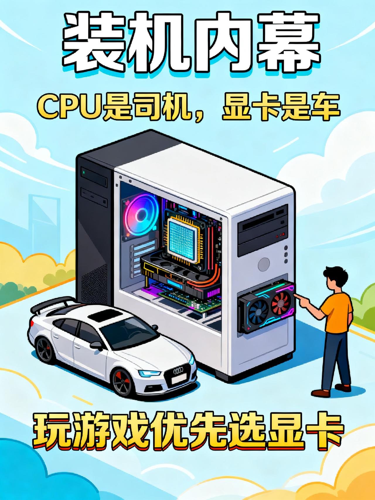 别再被骗了！玩游戏优先看显卡，CPU够用就行藏在电脑城销售不会告诉你的装机内幕