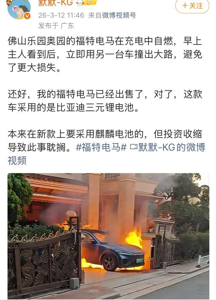 这个车，博主又说都有车架号确定是标准版，那就是用的宁德时代的电池，但是又一直说比