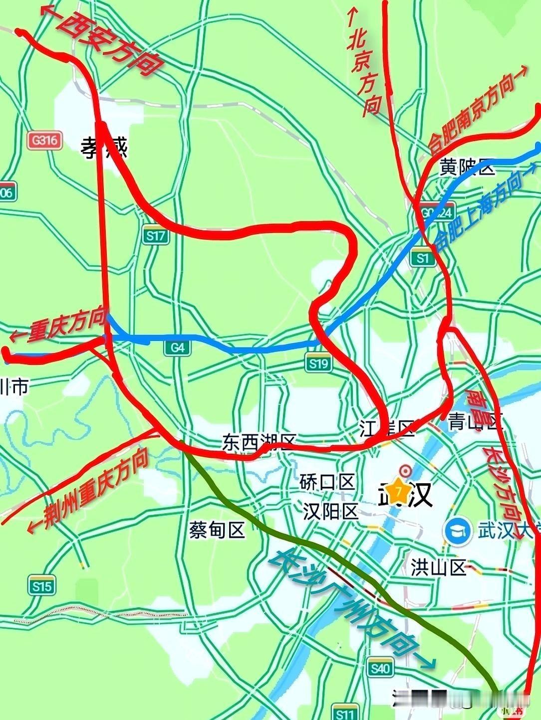 为什么不先建武西高铁那二十多公里的联络线呢？现在武汉枢纽直通线没建好，导致武西