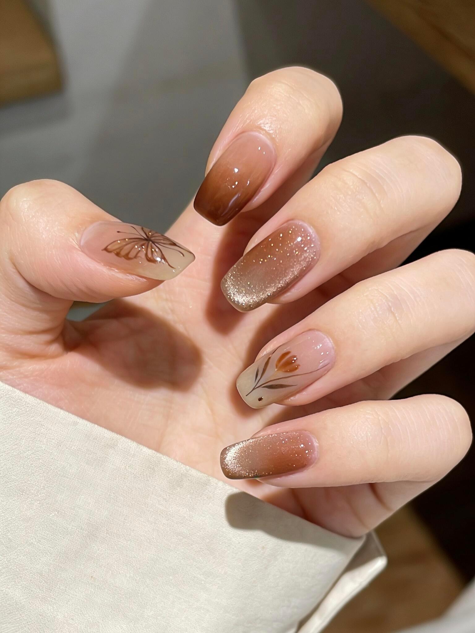 秋冬氛围感美甲🍂