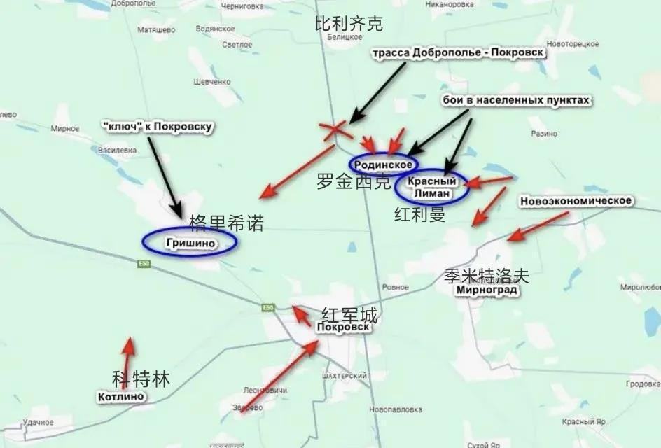 俄军在罗金西克与比利齐克之间切断T0515公路之后，继续向西不断推进，目的是攻占