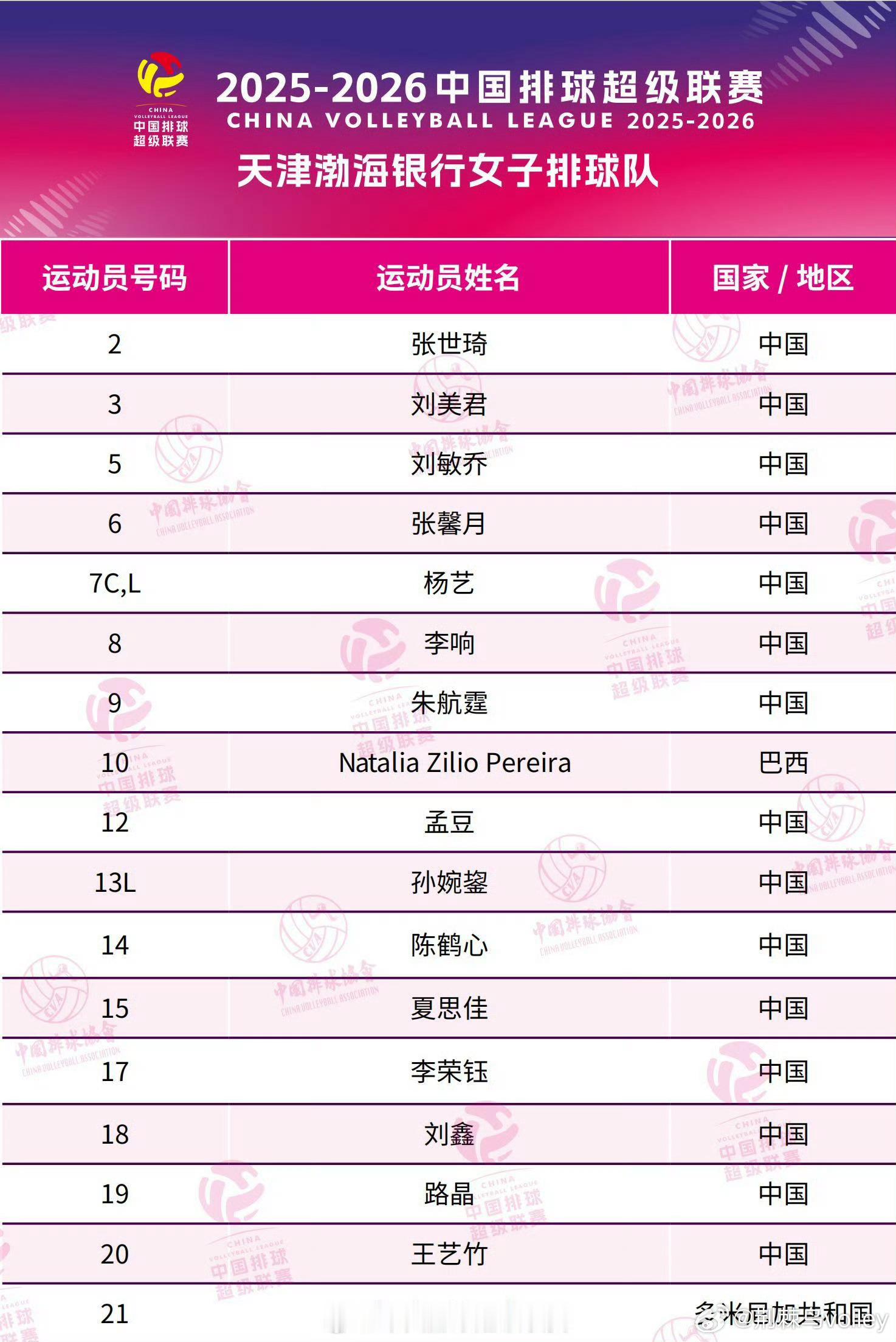 天津这个阵容能进前四不？不知道俱乐部本赛季的目标是什么。排超天津女排