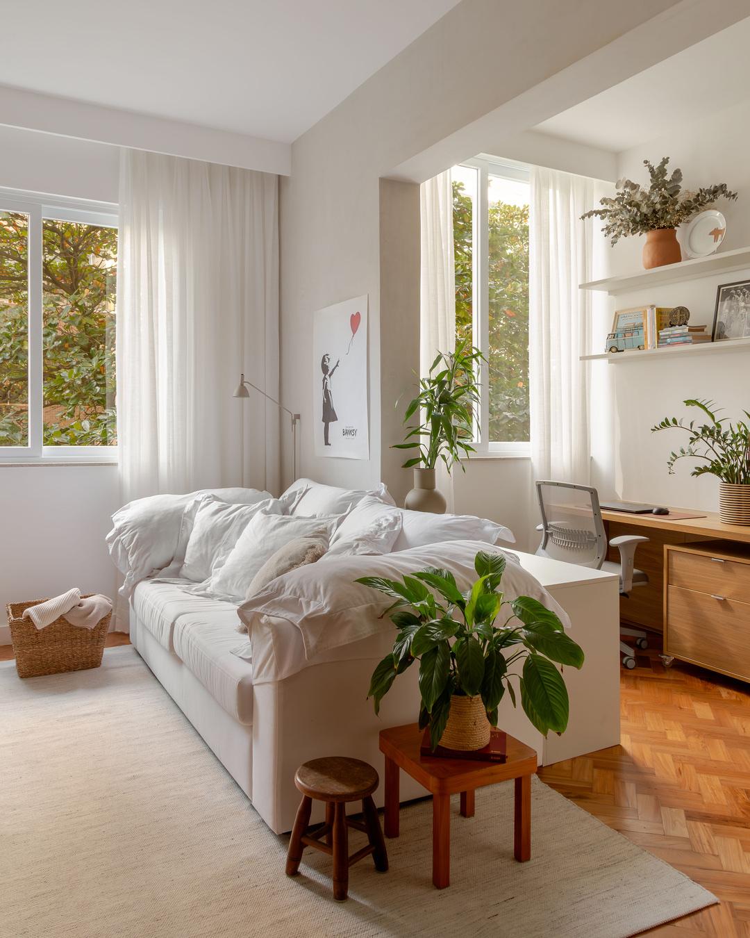 100㎡公寓，轻盈质感+舒适体感双在线。🌿怎样装修才能有高级感?装修