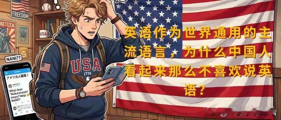 有个美国人在网上问中国人为什么不爱说英语，底下讨论了一圈也没说明白。答案就是