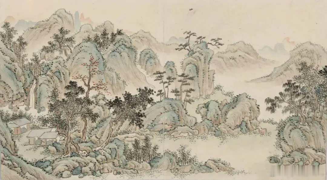 黄钺仿古八景册。黄钺（1750年-1841年），字左田、左军，一作左君，号壹斋