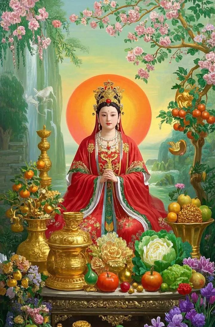 <em>碧霞元君</em>把福添，顺风顺水顺流年。身体硬朗无病痛，精力充沛笑开颜。生意红火客不断，