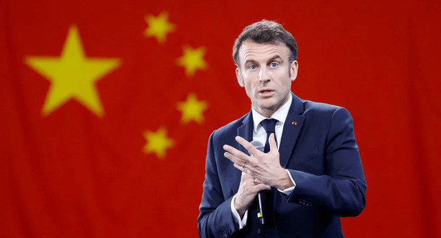 马克龙找中国求助记天啊，法国总统马克龙竟然急得像热锅上的