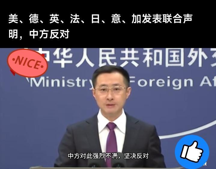 七国发表联合声明遭中方反对！2025年11月14日，美、德、英、法、日、意