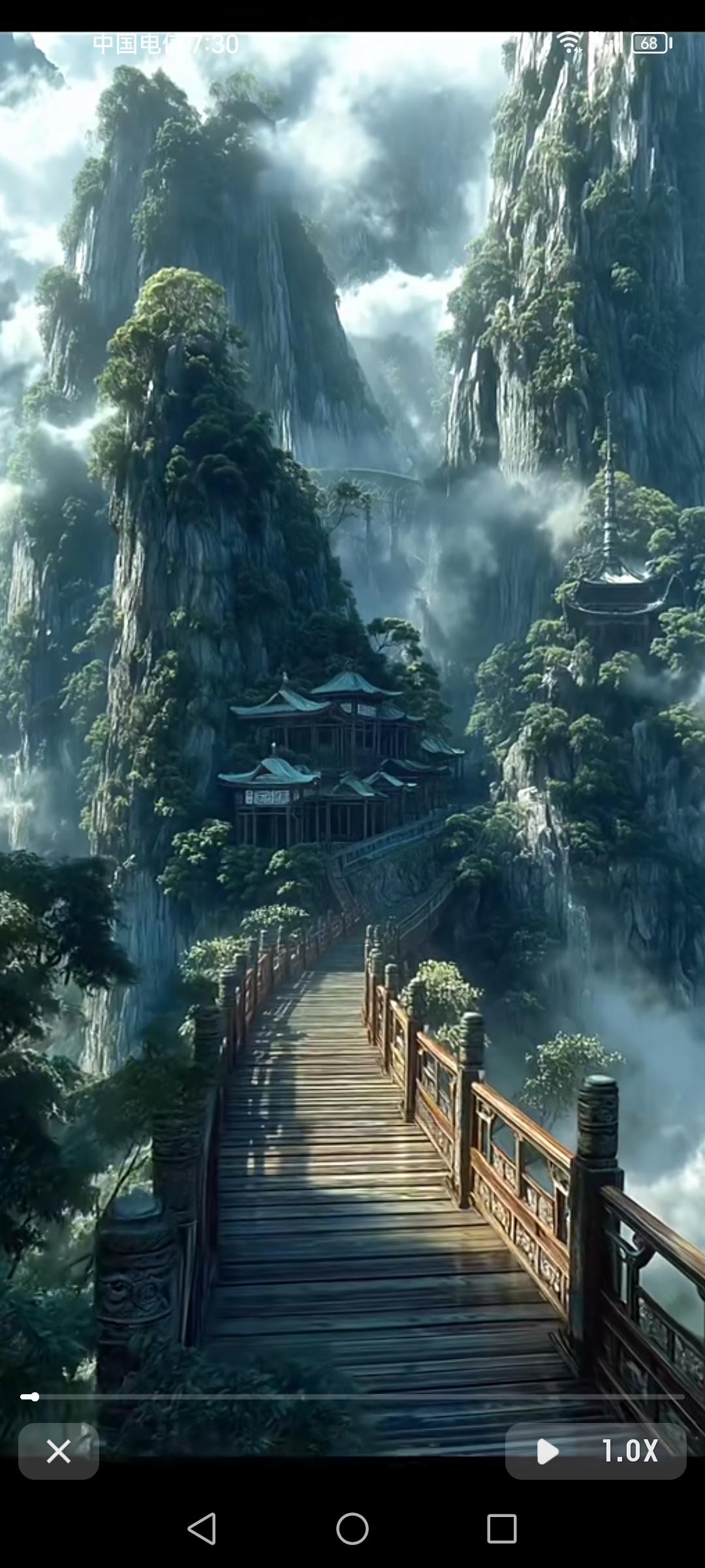 谁把禅院藏进了仙山云海，丁达尔光落，松影覆苔痕，这画面简直绝了！就像福建南安梅山