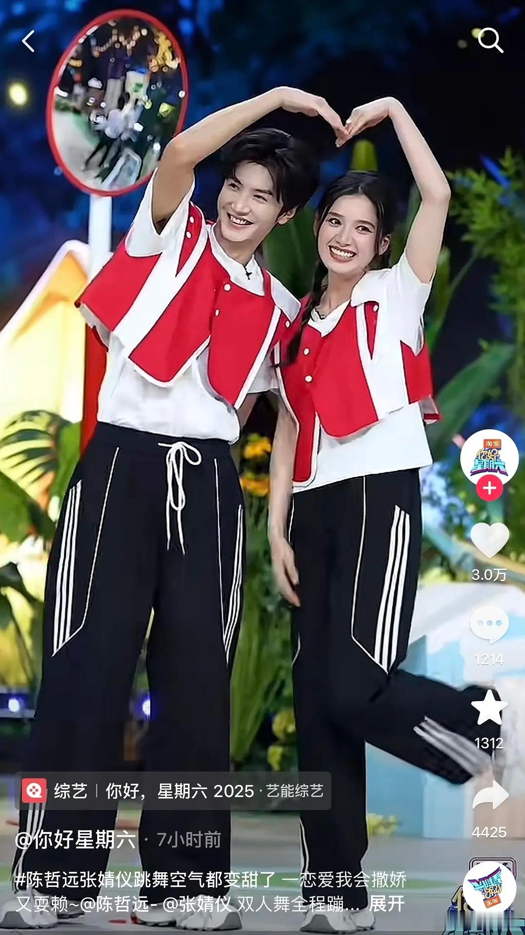 张婧仪是不是胖了啊，怎么脸看着比陈哲远还大