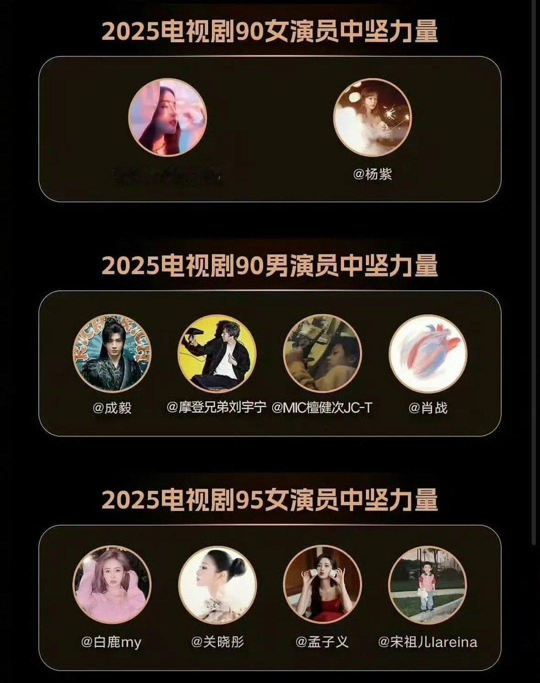 90-00电视剧男女演员中坚力量客观说说吧​​​