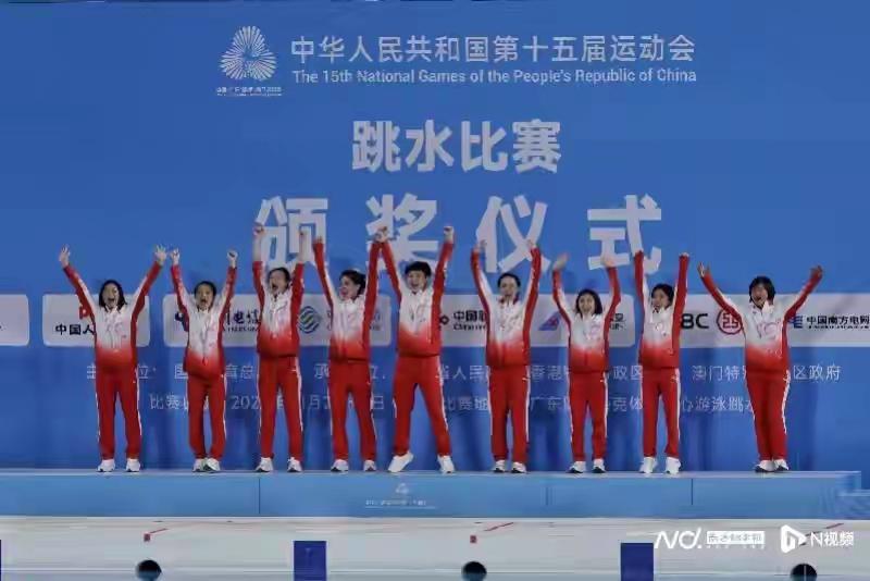 全运会跳水比赛收官，广东队太牛啦，以6金1银2铜成金牌收获最多的队伍。这战绩超