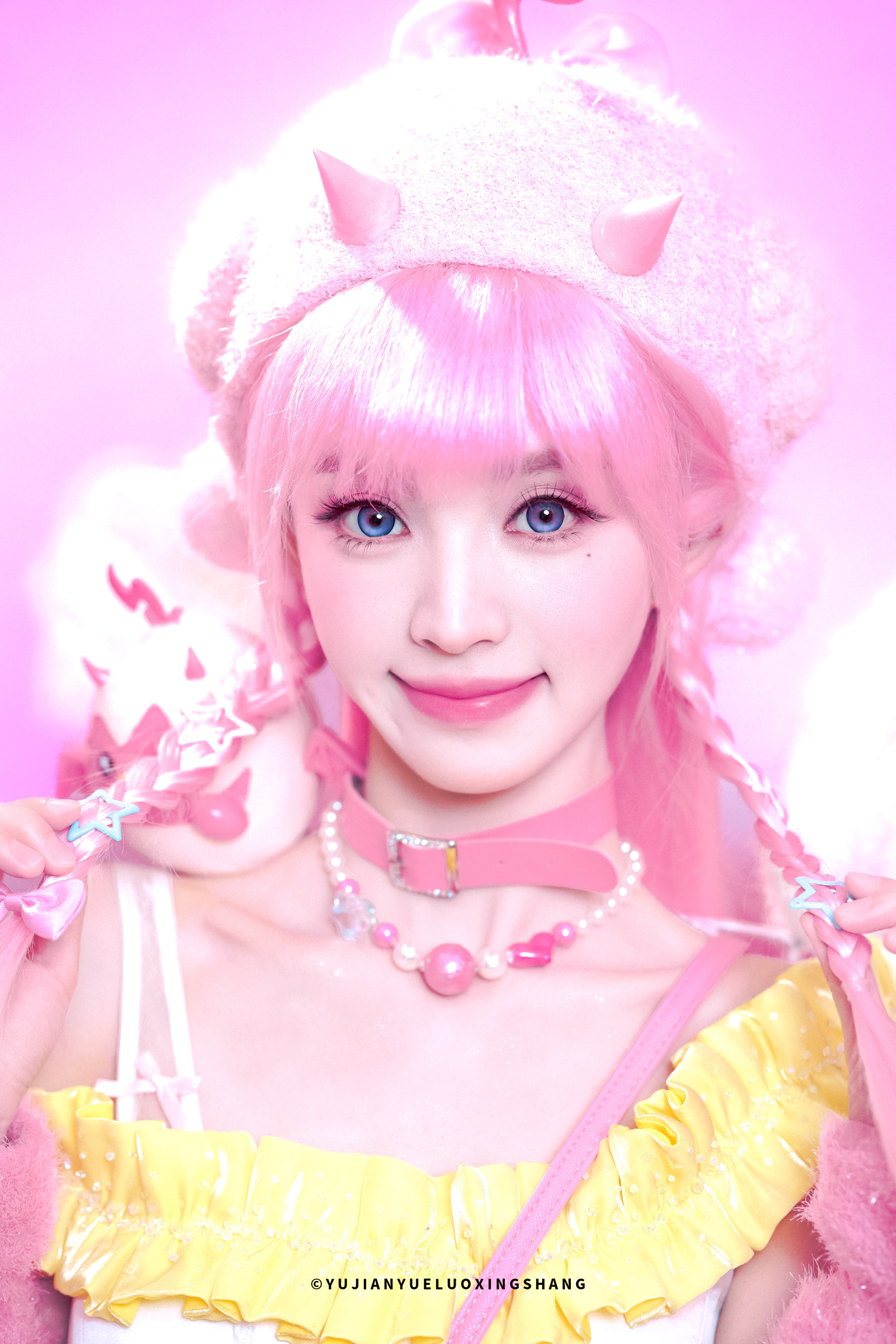 ▪粉色少女｜好萌 .ᐟ.ᐟ🩷田曦薇｜田曦薇找自己犄角这段好萌