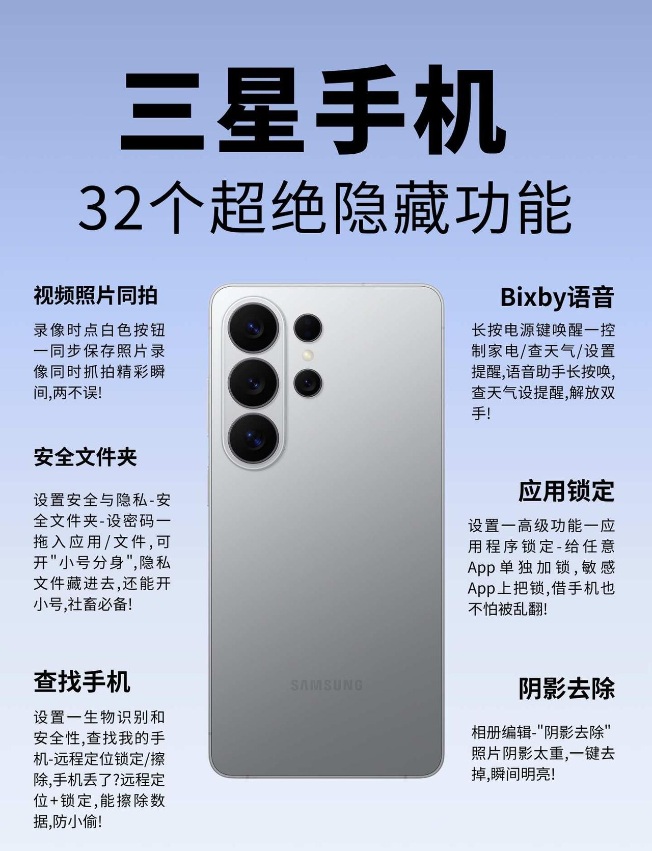 三星手机你不知道的32个超绝隐藏功能‼️不会还有人没有打开三星手机的这些设置吧