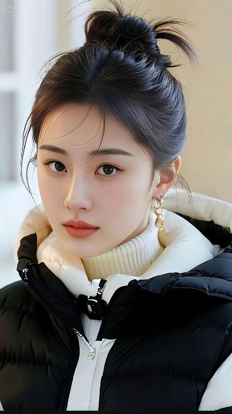 玉颜如花，金簪映日。