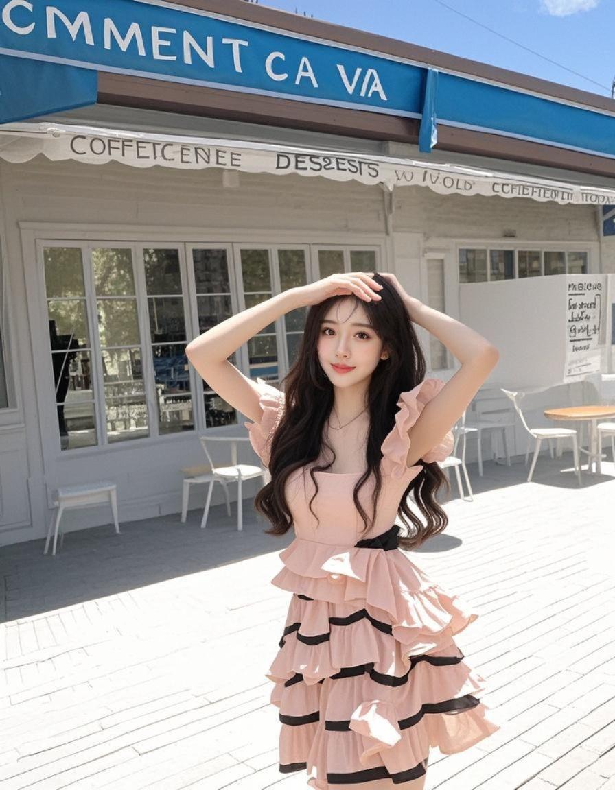粉裙时光 原来ai写真可以这么美 人生总得有一套ai写真吧 谁拍谁好看...