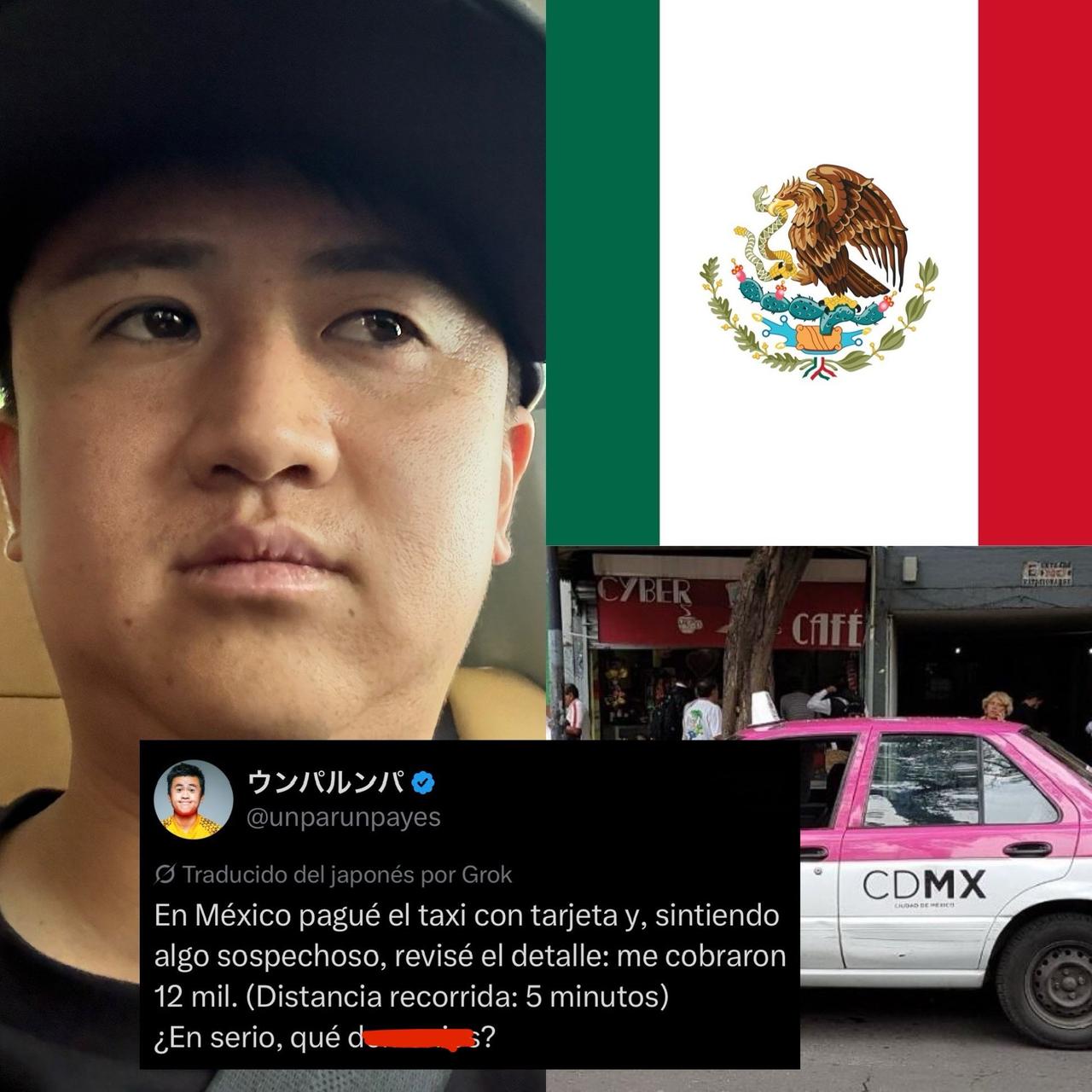 一位日本人兴高采烈地去墨西哥观看世界杯比赛，在社交媒体上写道：“在墨西哥，我用信