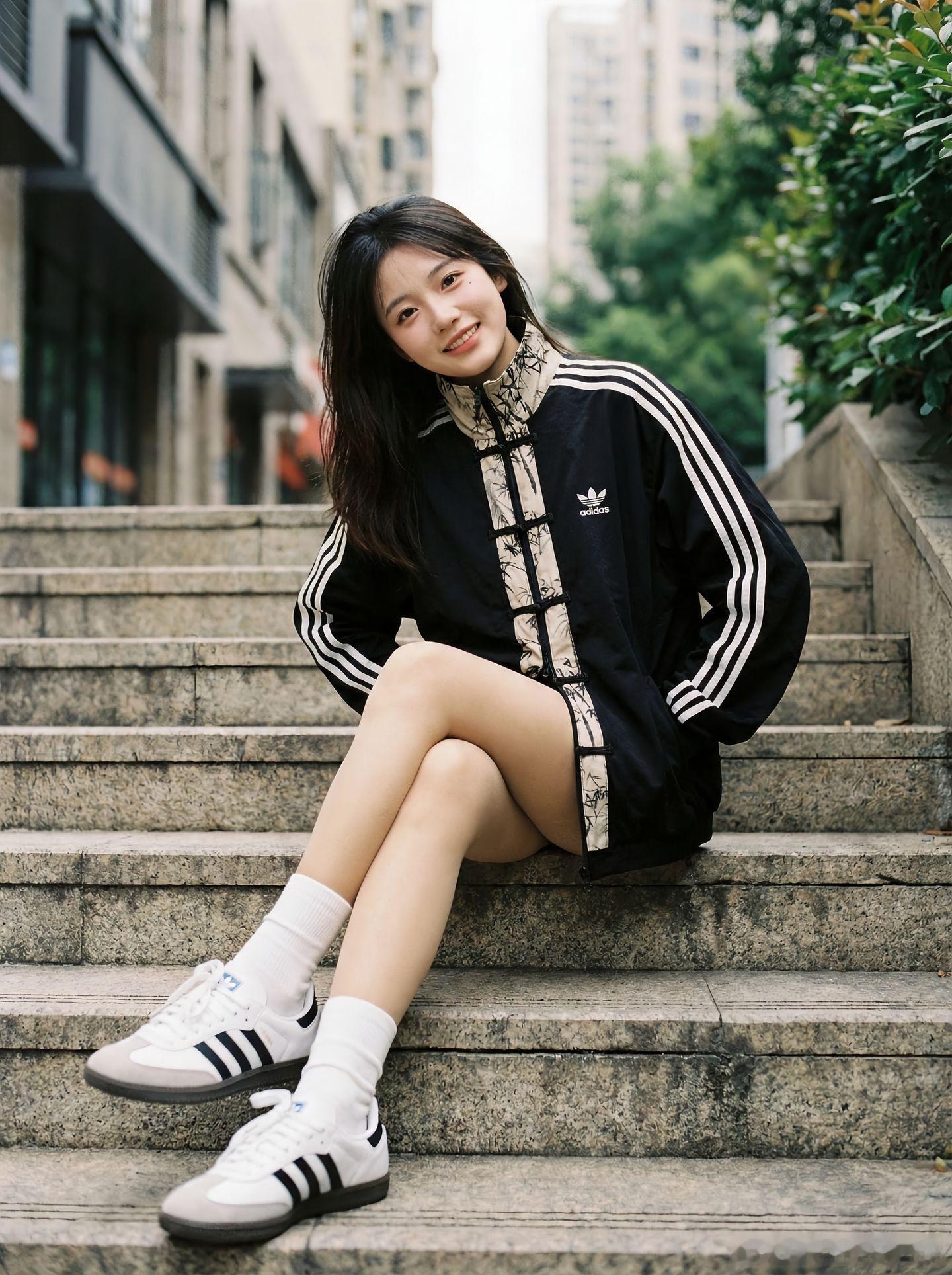 美女穿搭写真冬季的两种深色穿搭，光腿神器是必不可少的美女绘梦长廊