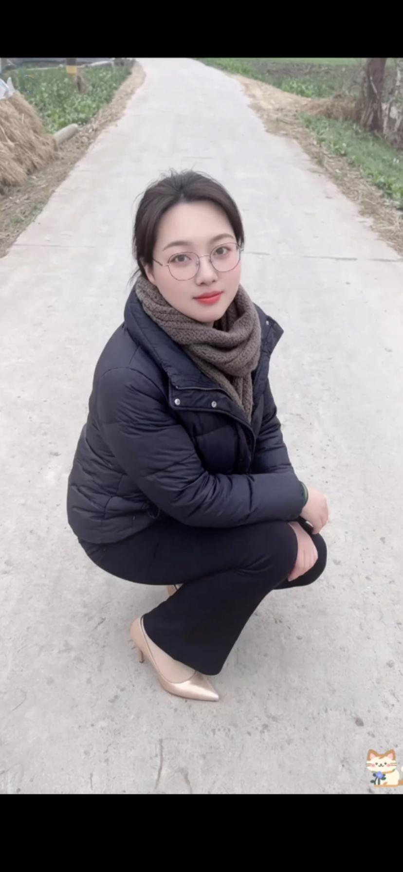 冬日暖阳下，时尚穿搭的都市女孩