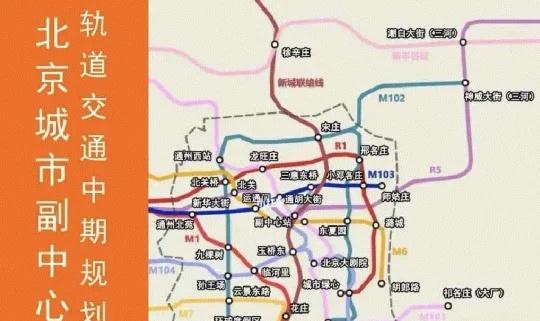 北京城市副中心未来地铁规划，赶超城里了