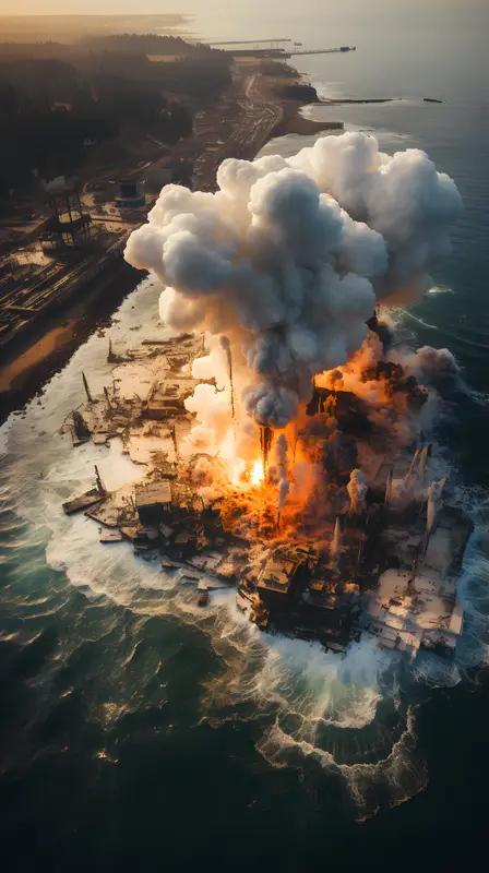 3月17日，伊朗对阿联酋一座大型天然气田发起袭击，致使气田起火，这是伊朗首次对阿