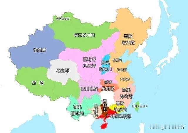 国民政府时期，各省首任省政府主席广东省，许崇智，粤军首领。广西省，黄绍竑