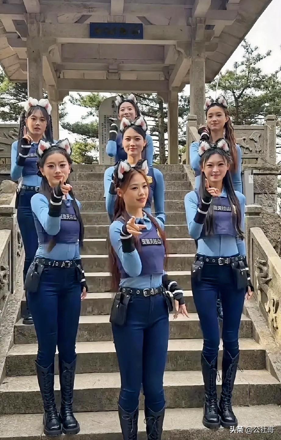 天柱山七仙女来了，漂亮吧，来天柱山，一睹芳容。天柱山旅行日记带娃爬天柱山天柱