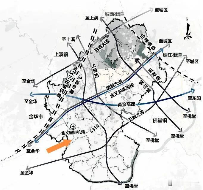 金华市城区的发展空间其实就是在金义新区，从这几年金东区和婺城区的经济增速就可以看