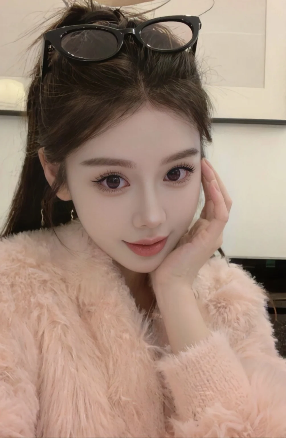 粉粉嫩嫩的温柔感妆容～