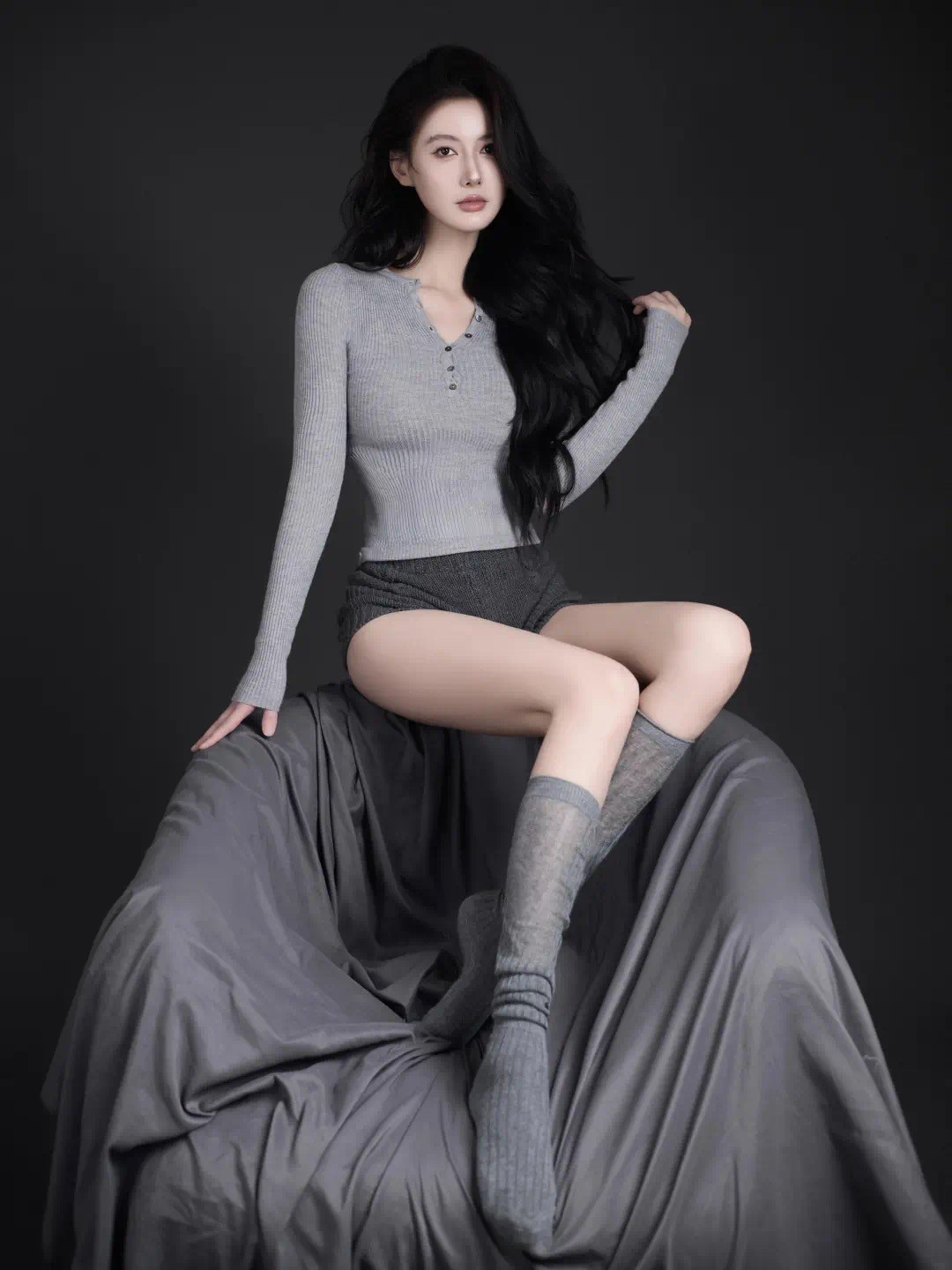 她的美到让人想按暂停键