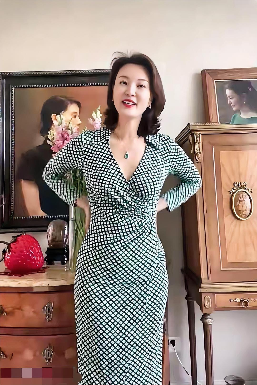 曾经的央视一姐，现在老了一点，不过依然风韵犹存，美了一辈子的女神啊！