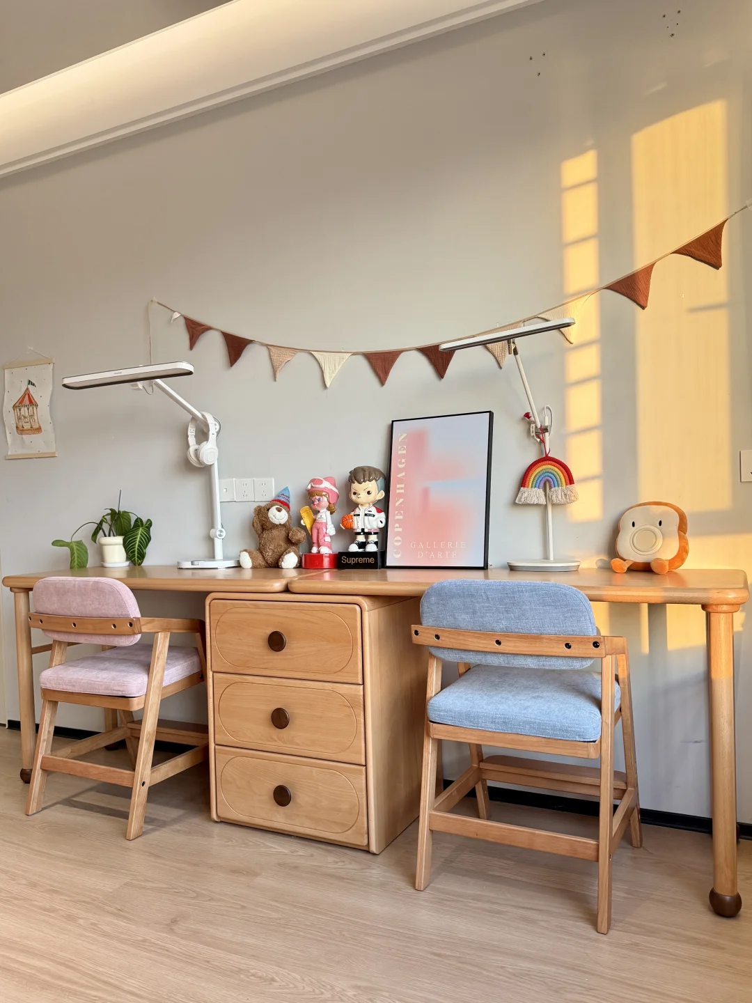 二胎家庭布置学习区，书桌你得这么选‼️