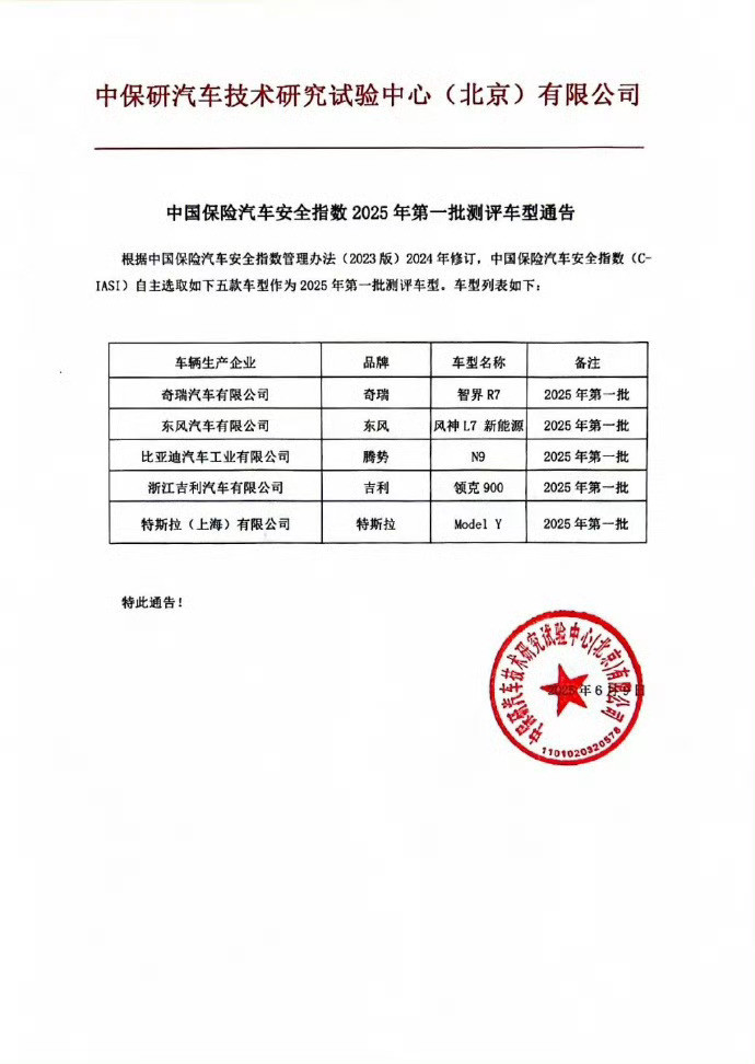 中保研抽选测试车辆有点意思[doge]，是巧合吗？​​​