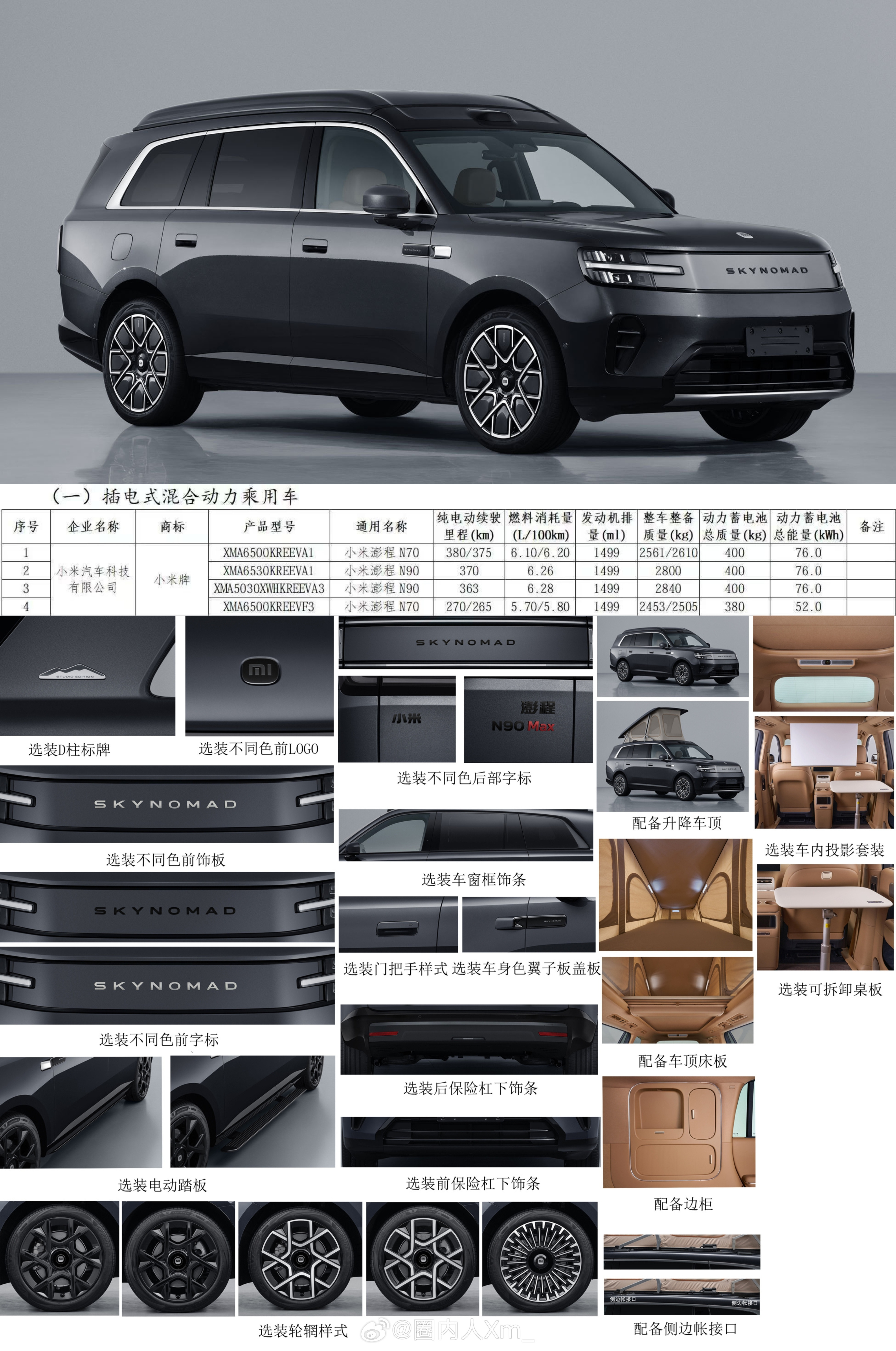 工信部发布小米澎程产品公告小米澎程N90三季度上市小米增程系列‘小米澎程’正式亮