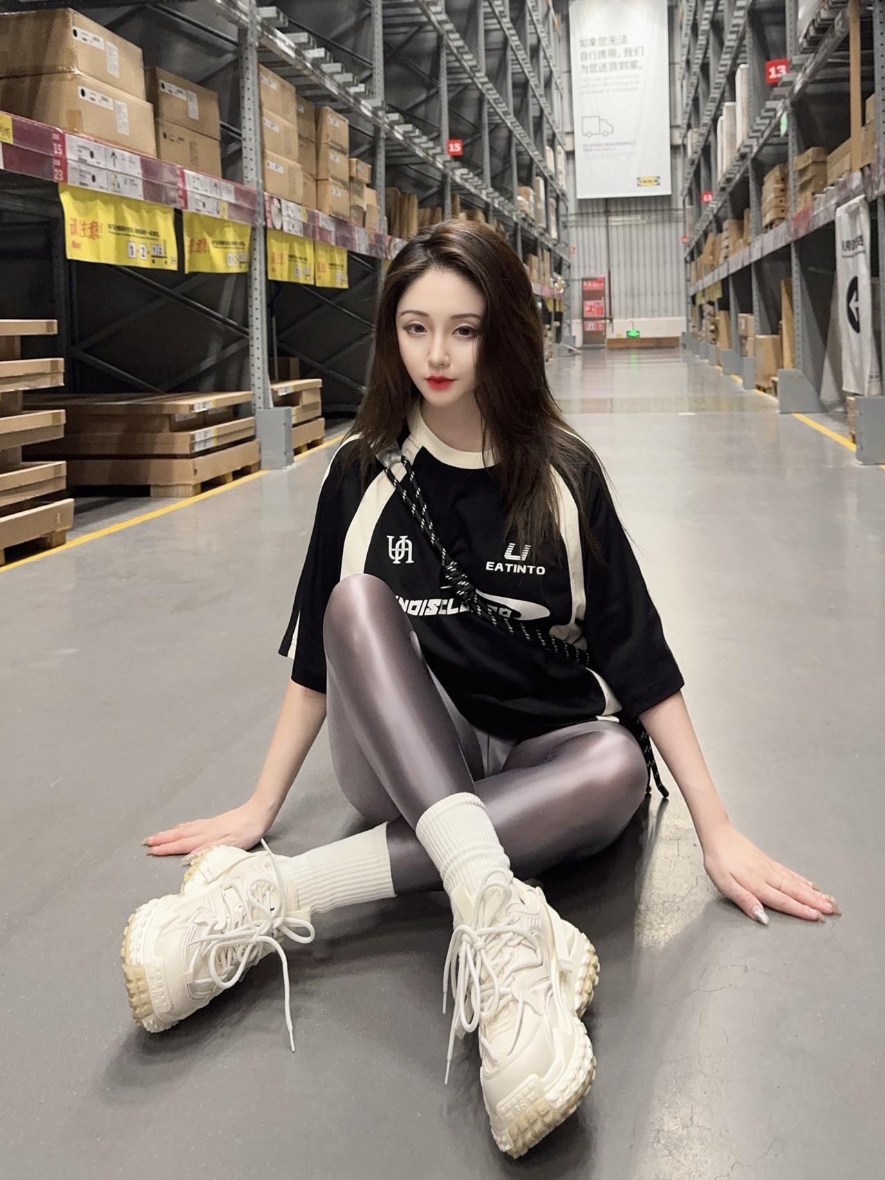 随性穿搭感觉至上光泽裤瑜伽裤外穿