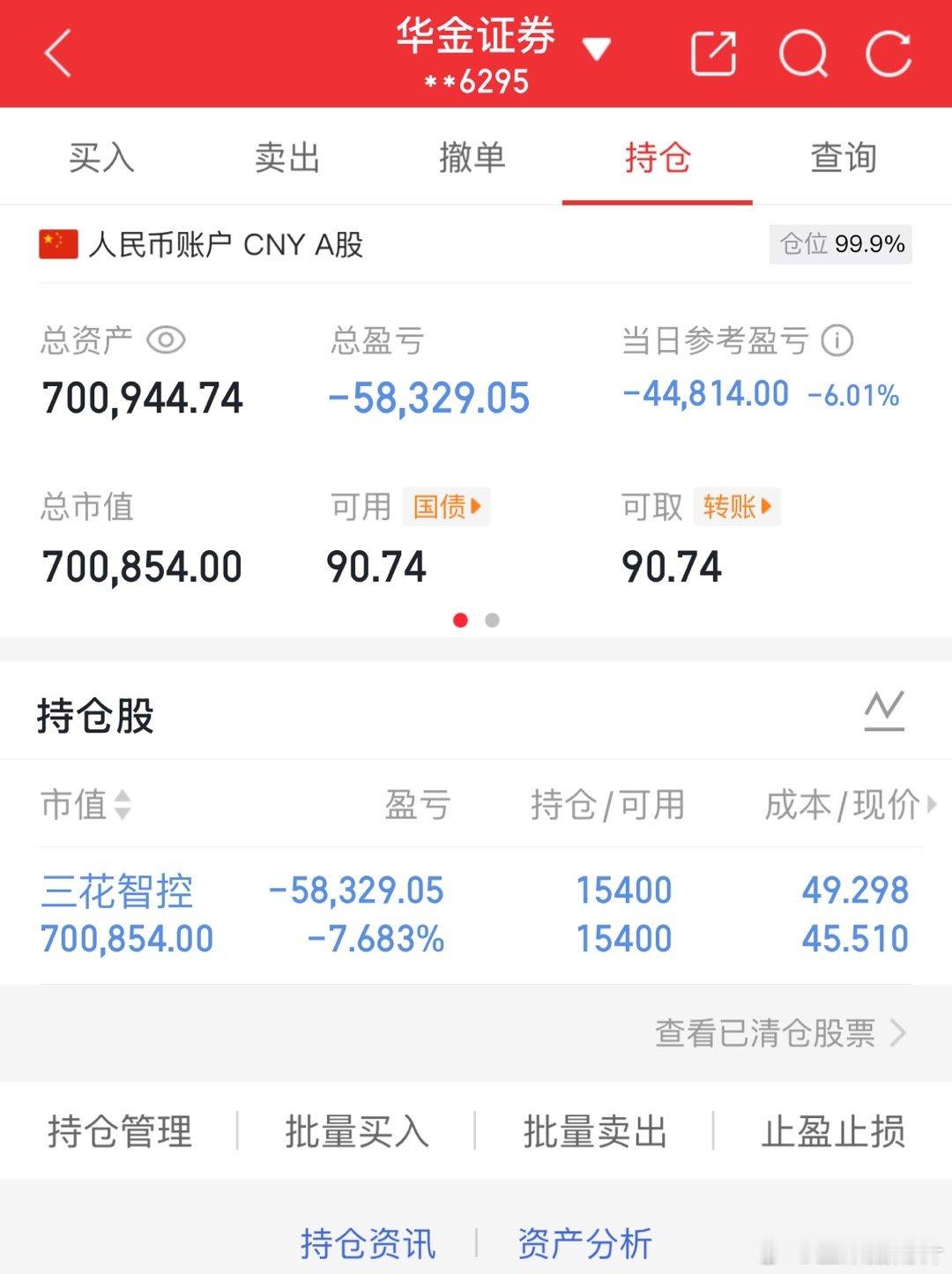 11.10记录炒股第29天（初始50万）总资产：700944当日参考盈亏：-44